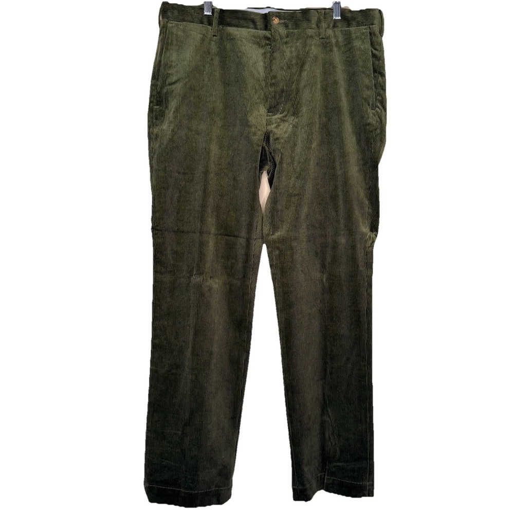 Vintage Polo Ralph Lauren Men's Olive Green Corduroy Classic Fit Pants 36X32 90s